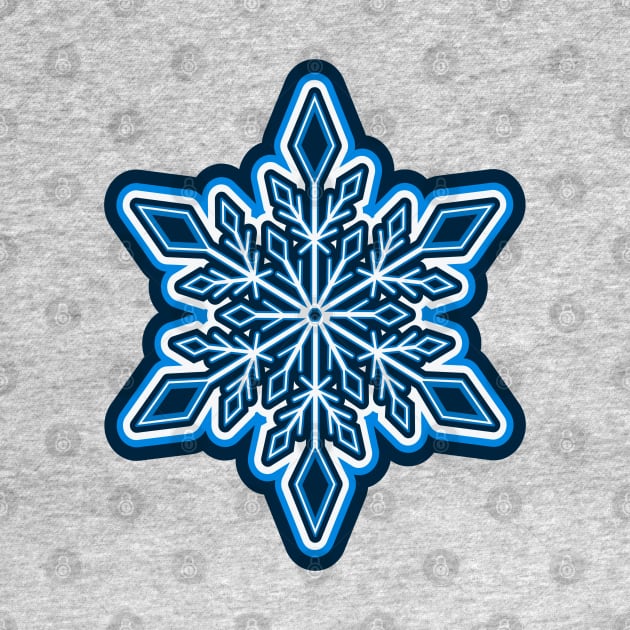 Blue Snowflake by Stylish Dzign